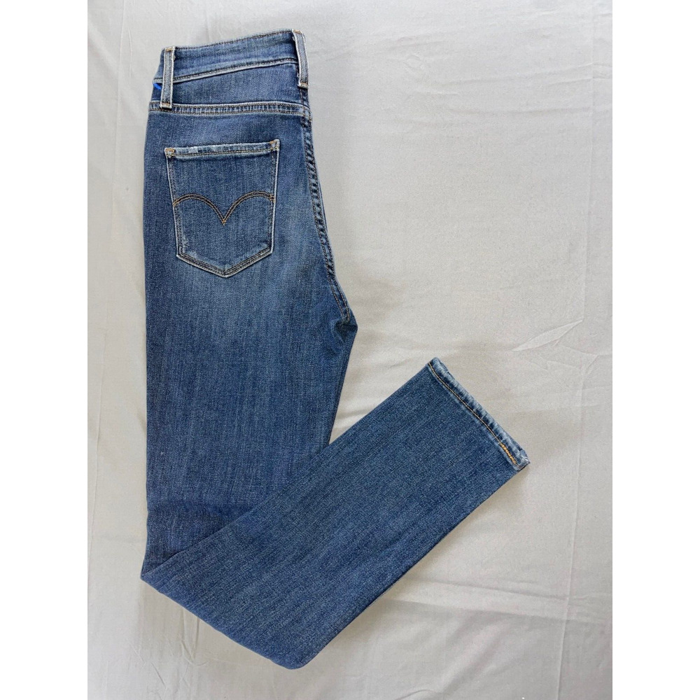 Levis 721 High Rise Skinny Destroyed Stretched Denim Jeans. Women's 28, GUC!! - Picture 3 of 9